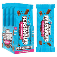 Thumbnail for MrBeast Feastables Milk Chocolate Bar, King Size, 10 Count, Creamy Milk Chocolate Candy, Fairtrade Cocoa, 2.1oz Each