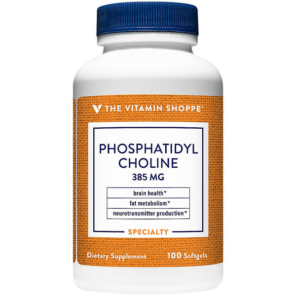 The Vitamin Shoppe Phosphatidyl Choline 385MG (from Soy Lecithin) (100 Softgels)