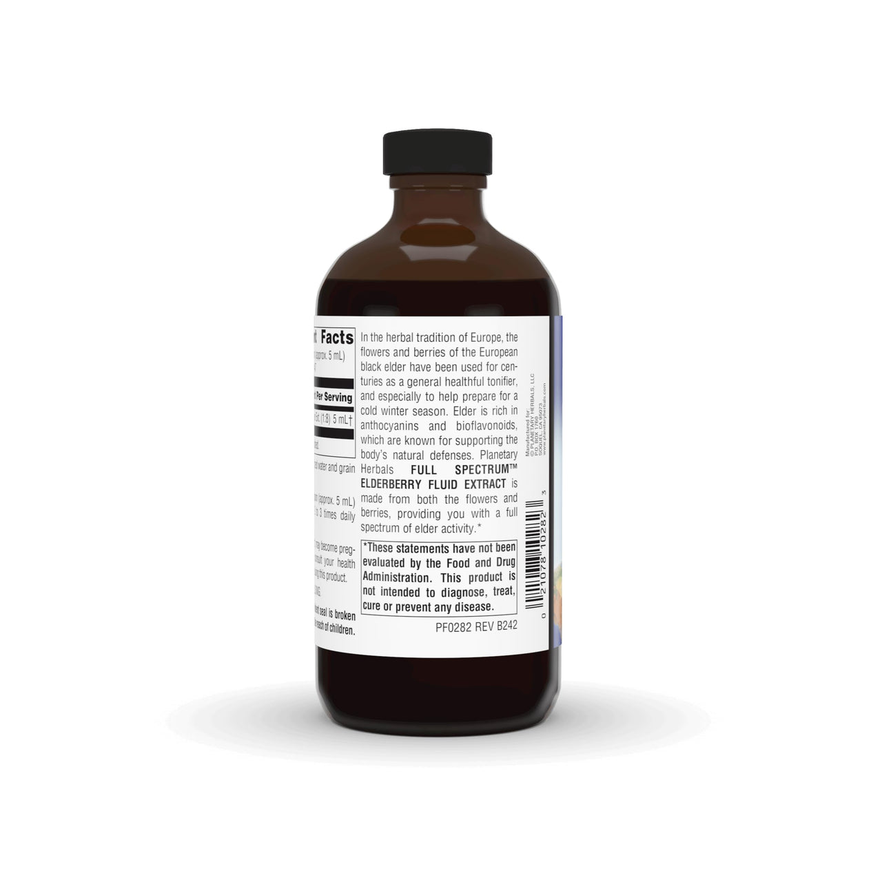 Planetary Herbals Elderberry Fluid Extract, Full Spectrum 5 ml Botanical Immune Support - 8 Fluid oz
