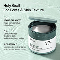 Thumbnail for ANUA Heartleaf 77 Toner Pad, Mild Exfoliating Facial Pads for Glass Skin, Hydrating Pore Care for Sensitive Skin, Heartleaf Extract, PHA, Centella, Non comedogenic, Korean Skin Care (70 Pads)