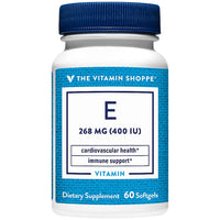 Thumbnail for The Vitamin Shoppe Vitamin E 400IU - Antioxidant Support for Skin Health & Immune Function, Daily Vitamin (60 Softgels)