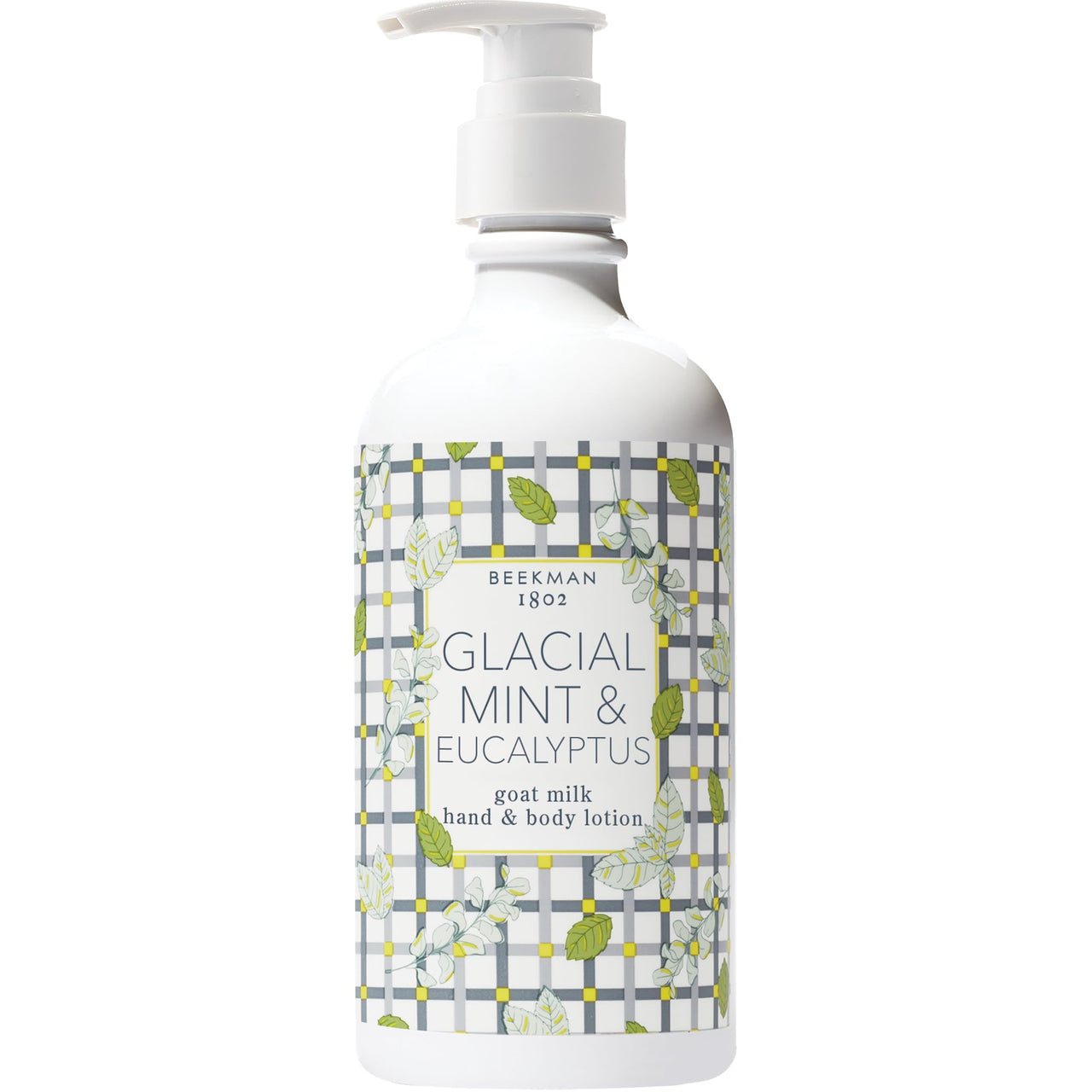 Beekman 1802 Goat Milk Lotion – Body Lotion & Hand Lotion for Dry Skin, Lightweight Non-Greasy Formula with Shea Butter & Jojoba Oil, Cruelty Free, Lotion Pump – Glacial Mint & Eucalyptus