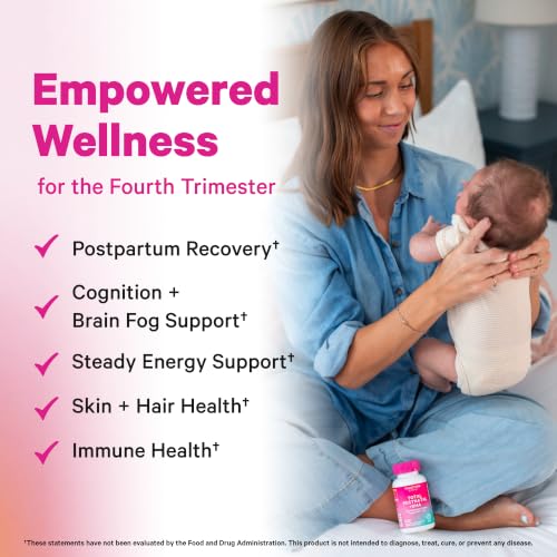 Image 3 of Pink Stork Total Postnatal + DHA with Iron, 60 Capsules, Berry