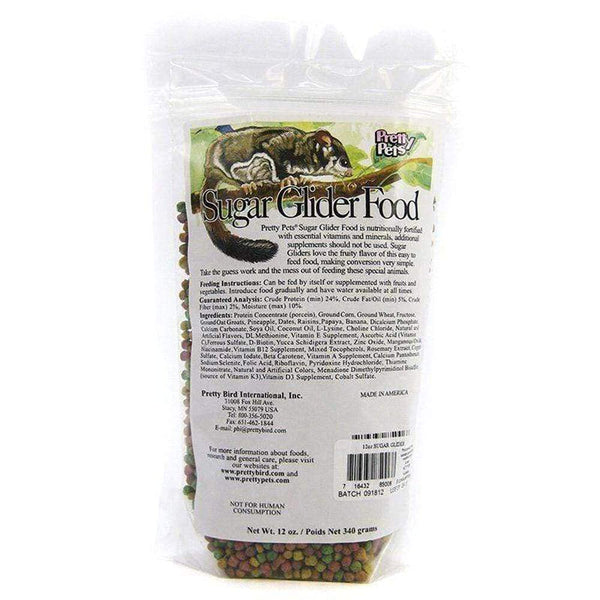 Pretty Bird International Sugar Glider Food for Birds, 12-Ounce