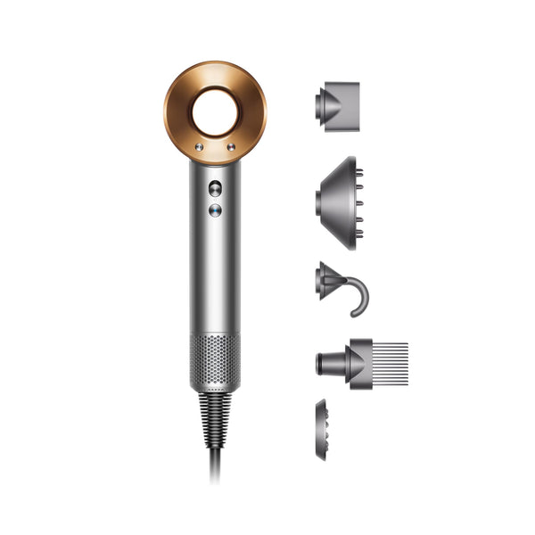 Dyson Supersonic™ Hair Dryer, No Heat Damage, 5 attachments with Diffuser & Styling Concentrator, Precision Styling Blow Dryer, All Hair Types