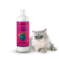 Thumbnail for earthbath, Wild Cherry 2-in-1 Cat Conditioning Shampoo - Cruelty Free Cat Shampoo and Conditioner, Made in USA, Gentle, Safe Pet Wash for Kittens - 16 Oz (1 Pack)
