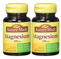 Thumbnail for Nature Made Magnesium 250mg, 100Count (twin pack)