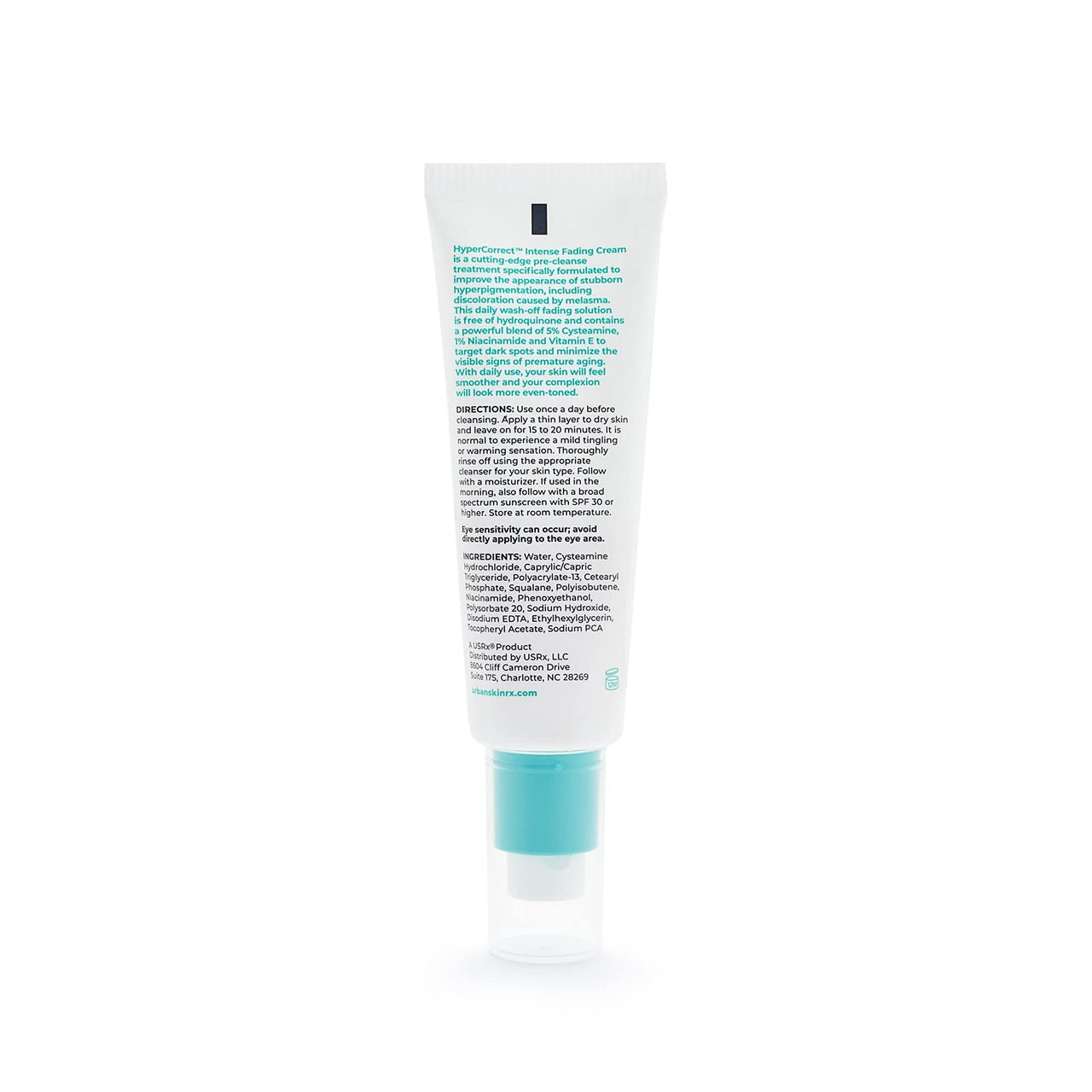 Urban Skin Rx Pro Strength HyperCorrect Intense Cream, Formulated with Cysteamine & Niacinamide, Pre-Cleanse Treatment Helps Improve the Appearance of Post-Acne Scars & Uneven Skin Tone, 1.7 Oz