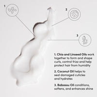Thumbnail for OUAI Curl Cream - Curl Defining Cream with Chia & Linseed Oil - Enhances Definition, Hydration & Shine - Tames Frizz & Protects from Humidity - Silicone-Free Curly Hair Products for Women (8 oz)