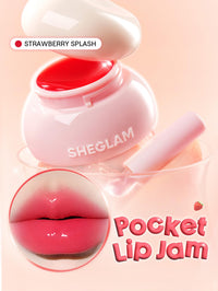 Thumbnail for SHEGLAM Hydra Jelly Pocket Lip Jam Hydrating Nourishing Lip Gloss Moisturizing Lip Makeup-Strawberry Splash