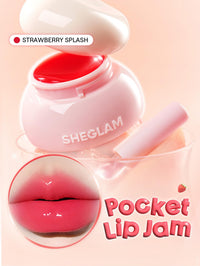 Thumbnail for SHEGLAM Hydra Jelly Pocket Lip Jam Hydrating Nourishing Lip Gloss Moisturizing Lip Makeup-Strawberry Splash