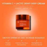 Thumbnail for Dr Dennis Gross Vitamin C Lactic Dewy Deep Cream: Ultra-Rich, Replenishing Cream for a Dewy Finish, 2 oz