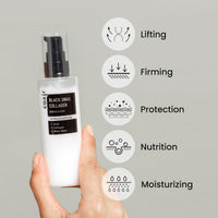 Thumbnail for coxir BLACK SNAIL COLLAGEN EMULSION | Black Rice, Snail Mucin, Collagen, Hyaluronic Acid | Lightweight Face Moisturizer | Firming, Nourishing, Korean Skin Care [100ml/3.38 fl.oz]