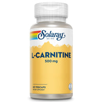 Thumbnail for SOLARAY L-Carnitine 500 mg, Free Form Amino Acid, Lab Verified, GMP Facility, 60-Day Money-Back Guarantee, 60 Servings, 60 VegCaps