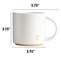 Thumbnail for COLLECTIVE HOME - Monogram Ceramic Mugs, 15 oz Golden Initial Coffee Cups, Elegant Alphabet Tea Mugs, Elegant Personalized Mug with Gift Box, Luxurious Cups for Office and Home (e)