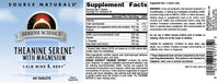 Thumbnail for Source Naturals Serene Science L-Theanine with Magnesium and GABA - 60 Tablets