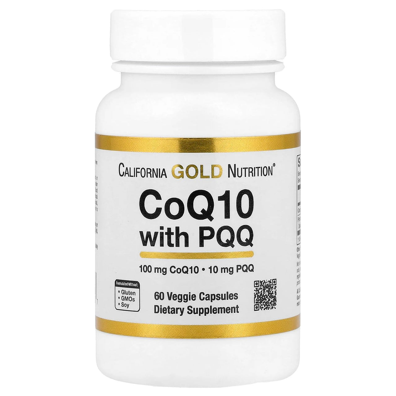 Lake Avenue Nutrition CoQ10 with PQQ, 100 mg, 60 Veggie Capsules