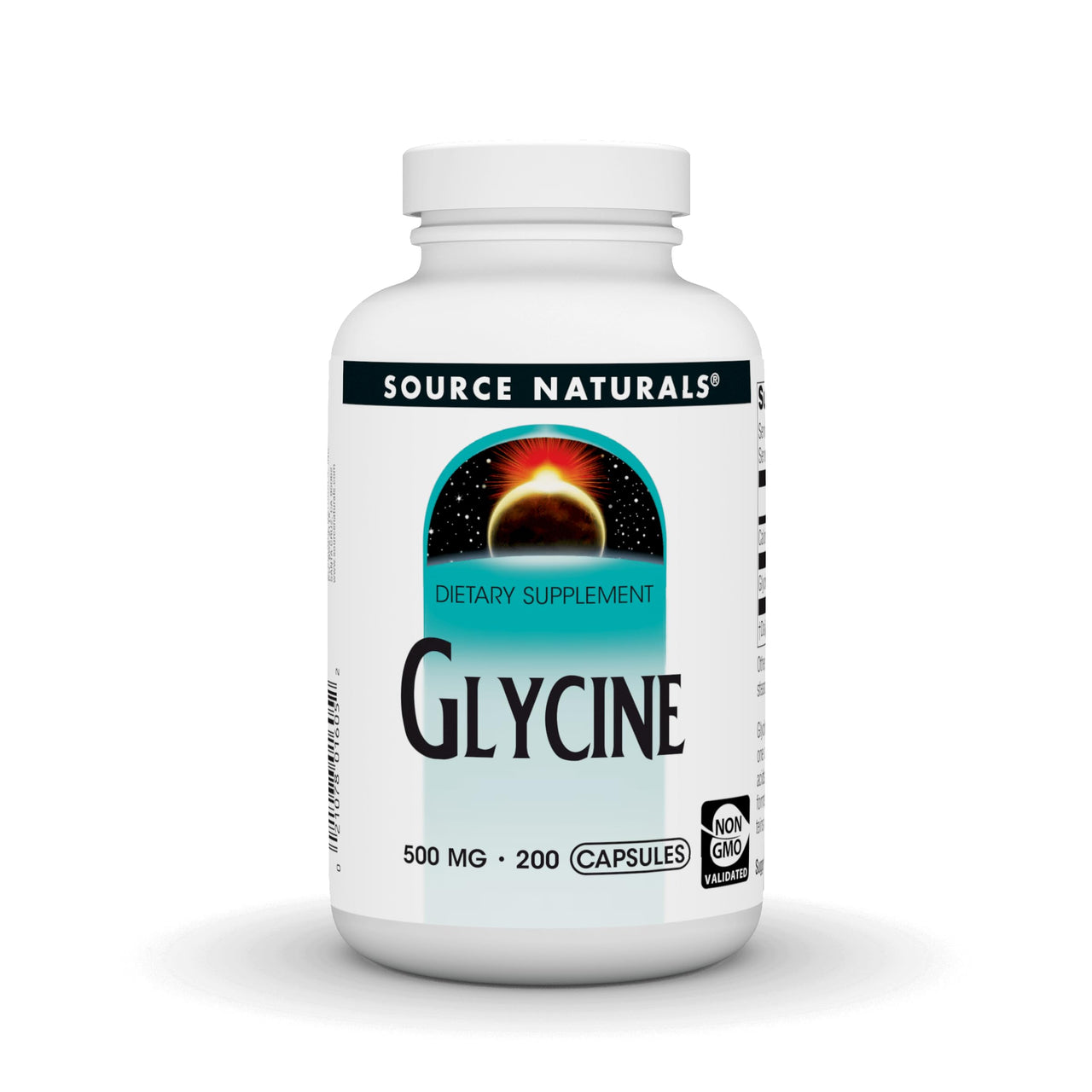 Source Naturals Glycine - 500 mg - 200 Capsules