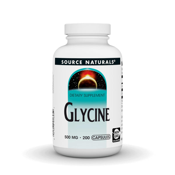 Source Naturals Glycine - 500 mg - 200 Capsules