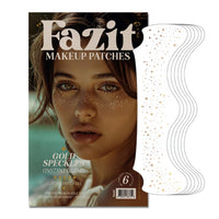 Thumbnail for Fazit Makeup Patches - Gold Speckles - Glow Up Make-Up Patches - Cute Glitter Makeup Accessories for Women - Cosmetic Glitter for Face
