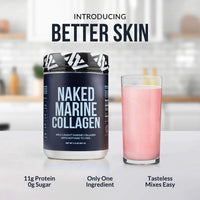 Thumbnail for NAKED Marine Collagen Peptides Protein Powder - Unflavored - from Wild Caught Cod - Paleo Friendly, Non-GMO, Soy-Free, Gluten-Free - 47 Servings