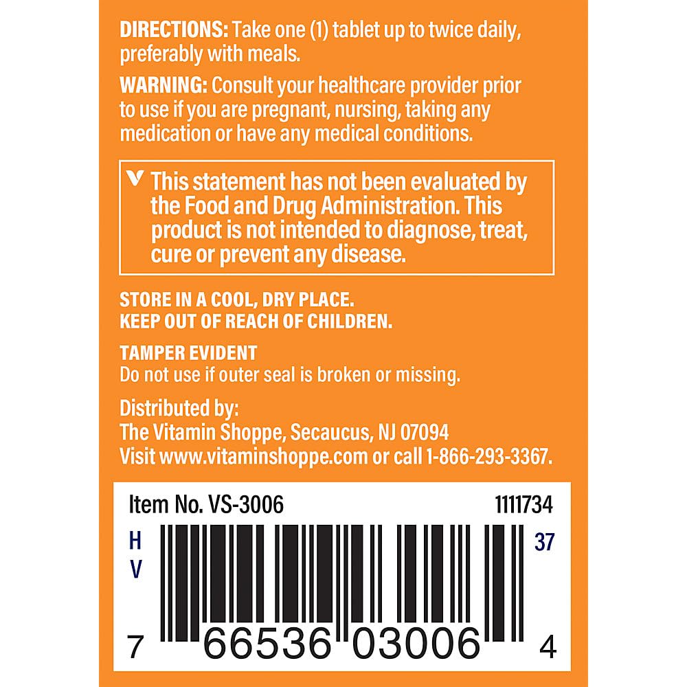 The Vitamin Shoppe Bromelain 500MG & 2,000 GDU, Supports Protein Digestion & Absorption, Enzyme Sourced from Pineapples (60 Capsules)