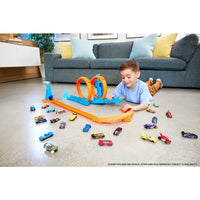 Thumbnail for Hot Wheels Track Creator Triple Loop Pack & 1:64 Scale Toy Car