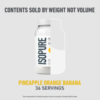 Thumbnail for Isopure Clear Whey Isolate Protein Powder, Lactose Free, Gluten Free, Naturally Flavored, Pineapple Orange Banana, 20g Protein Per Serving, 1.9 Lb, 36 Servings (Packaging May Vary)