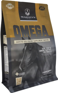 Thumbnail for Majesty's Omega Wafers - Superior Horse / Equine Skin, Coat, and Immune Support Supplement - Omega 3, 6, 9, and Biotin - 30 Count (1 Month Supply)