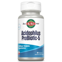Thumbnail for KAL Acidophilus Tablets, Probiotic-5 Capsules, 3 Bil, 60 Count