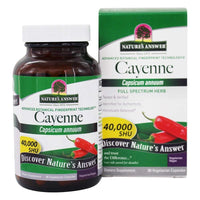 Thumbnail for Nature's Answer Cayenne Pepper Powder Capsule Supplement, 90-Count | Natural Metabolism Booster | Promotes Cardiovascular Health | Helps with Digestion & Circulation (Pack of 1)