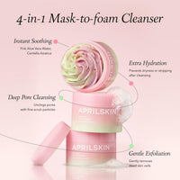 Thumbnail for APRILSKIN Pink Aloe Facial Polish Cleanser | Gentle Exfoliation with Mungbean & Soybean Scrub | Removes Waterproof Makeup & Sunscreen | Non-Comedogenic Cleanser for All Skin Types | Korean Skincare