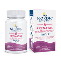 Thumbnail for Nordic Naturals Vegetarian Prenatal Multivitamin Minis - 90 Easy to Swallow Tablets - Highly Absorbable Multivitamin and Mineral Supplement to Support Pregnancy - Non-GMO, 30 Servings
