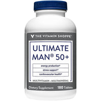 Thumbnail for The Vitamin Shoppe Brand Ultimate Man 50+ Multivitamin, Daily Men’s 50 Plus Multivitamin with Vitamins, Minerals & Antioxidants for Energy, Immune and Overall Wellness Support, Gluten Free,180 Tablets