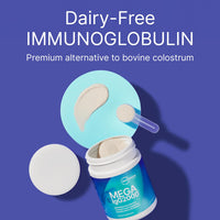 Thumbnail for Microbiome Labs Mega IgG2000 Gut Health Powder for Women, Men & Kids 2+ - IgG Immunoglobulin Supplement for Digestive Health Support - Dairy-Free Bovine Colostrum Supplement Alternative (2.1 Ounces)