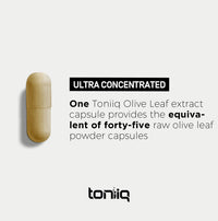 Thumbnail for Toniiq Olive Leaf Extract - Ultra High Potency 45:1 Extract with 50% Oleuropein - Highly Concentrated - Third-Party Lab Tested - 120 Capsules