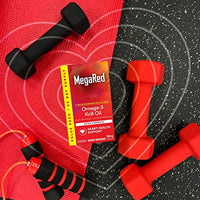 Thumbnail for MegaRed Antarctic Krill Oil 500mg Omega 3 Fatty Acid Supplement, Extra Strength EPA & DHA Krill Oil Softgels (90cnt Box), Astaxanthin, Heart Health Supplement with No Fish Oil Aftertaste