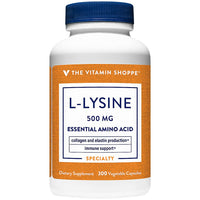 Thumbnail for The Vitamin Shoppe L-Lysine 500MG - Immune Support, Collagen Formation & Calcium Absorption, Essential Amino Acid (300 Capsules)