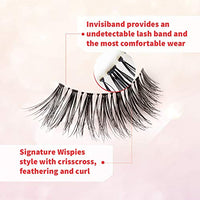 Thumbnail for Image 4 of Ardell Wispies Lashes 113 Natural Look Wispy Strip False Eyelashes, 6 Pairs