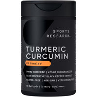 Thumbnail for Sports Research® Vitamin D3 K2 with Coconut Oil, Turmeric Curcumin C3 Complex Softgels with Bioperine Black Pepper Extract & Organic Coconut Oil and N-Acetyl L-Cysteine (NAC) 600mg Veggie Capsules