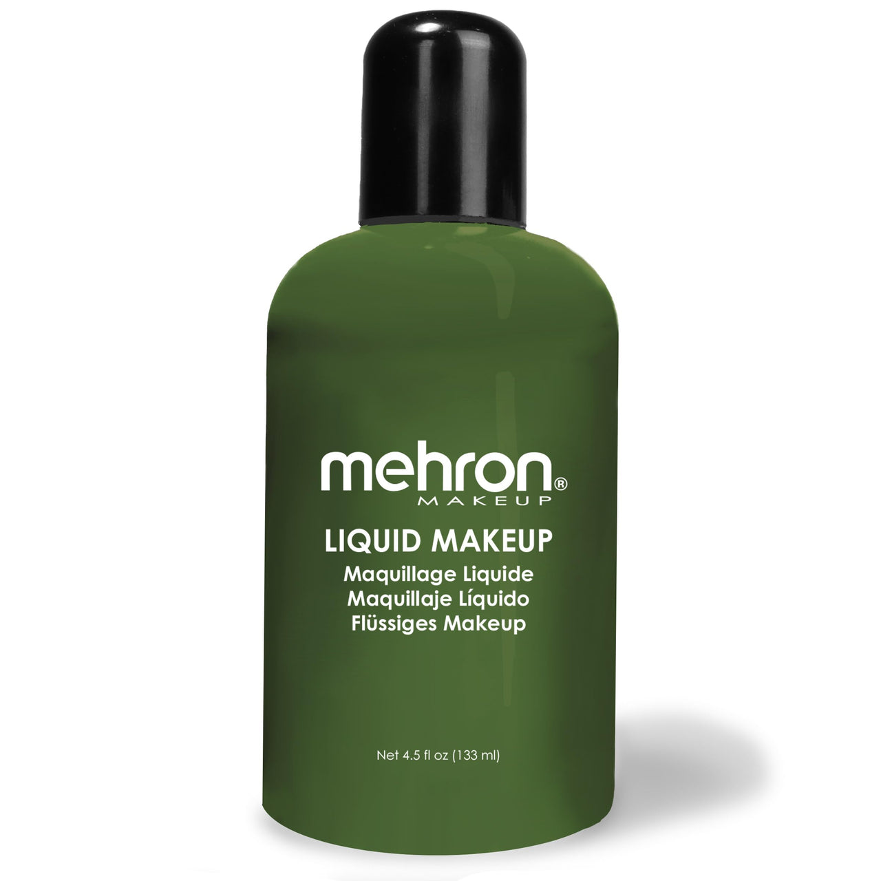 Mehron Makeup Liquid Makeup | Face Paint and Body Paint Perfect for Halloween, Cosplay I Air Brush Compatible 4.5 oz (133 ml) (GREEN)