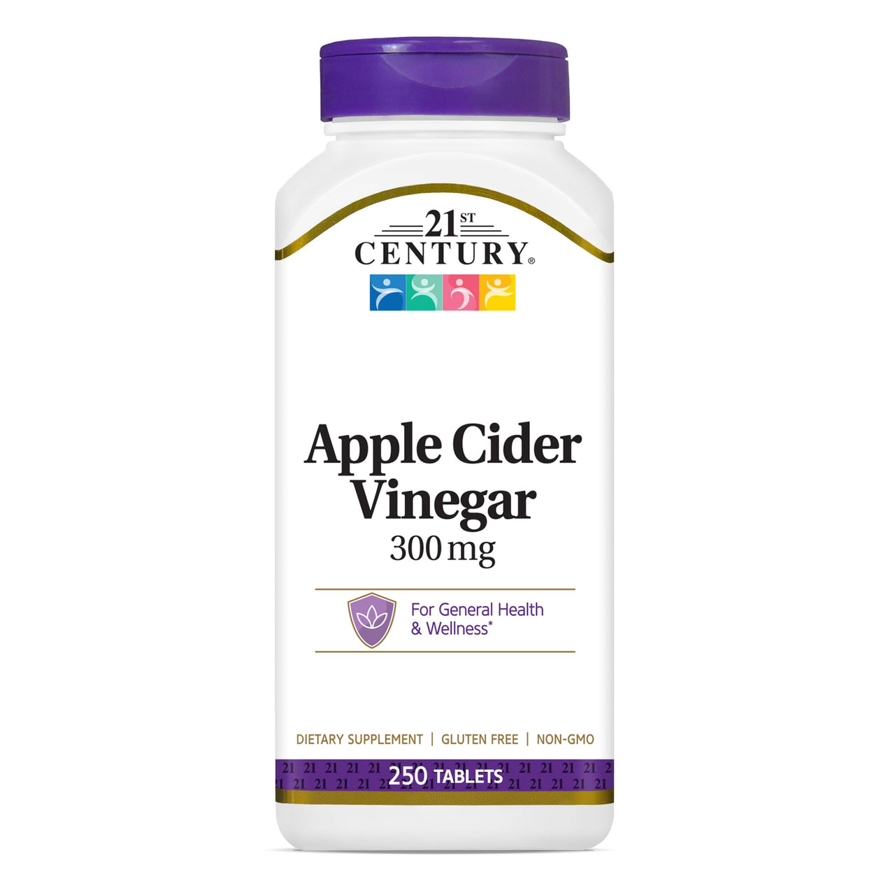 21st Century Apple Cider Vinegar 300mg Tablets, 250 Count