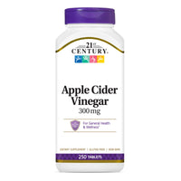 Thumbnail for 21st Century Apple Cider Vinegar 300mg Tablets, 250 Count