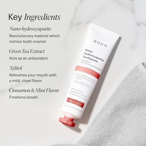 Image 5 of Boka Toothpaste - Nano Hydroxyapatite Toothpaste, Fluoride Free Toothpaste