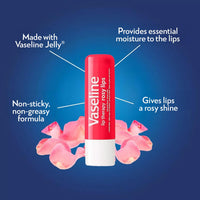 Thumbnail for Vaseline Lip Therapy Rosy Lips 8-Pack – Moisturizing Lip Balm, Tinted, 0.16 Oz Ea
