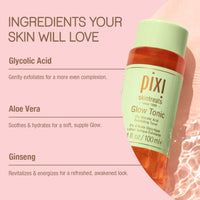 Thumbnail for Pixi Glow Tonic Balancing Face Toner Glycolic Acid for Radiant Skin and Daily Brightening (8.5 fl oz / 250 ml)