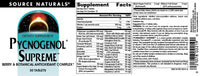 Thumbnail for Source Naturals Pycnogenol Supreme, Berry & Botanical Antioxidant Complex* - 30 Tablets