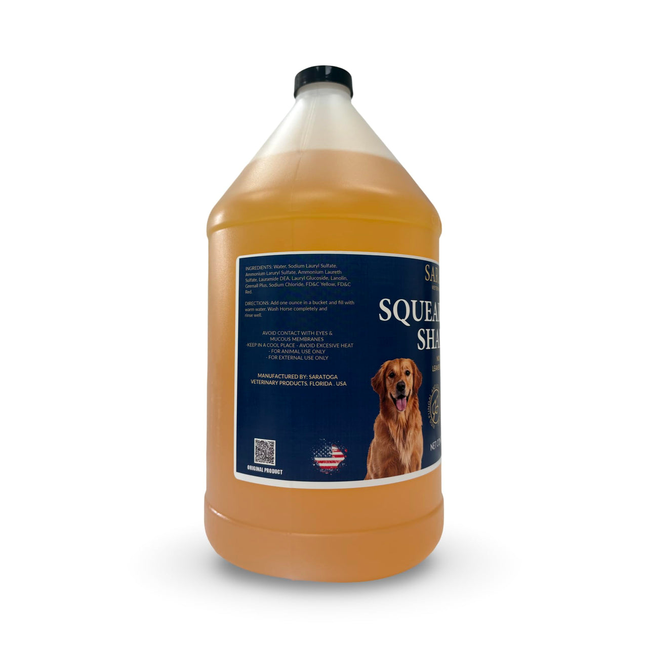 Squeaky Clean Gentle Horse Shampoo – Vet-Formulated, Sulfate-Free Equine Shampoo for Sensitive Skin, Shiny Coat, Soft Mane & Tail – Saratoga Veterinary Products