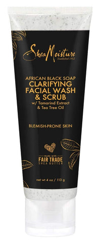 Thumbnail for SHEA MOISTURE African Black Soap Facial Wash & Scrub 4 Ounce (Pack of 2)