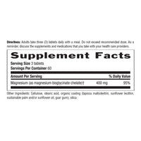Thumbnail for Country Life Chelated Magnesium Glycinate 400mg – High Absorption Magnesium Supplement for Muscle Relaxation, Energy, Bone & Immune Support – Gluten-Free, Vegan, Halal, Non-GMO Verified - 180 Tablets